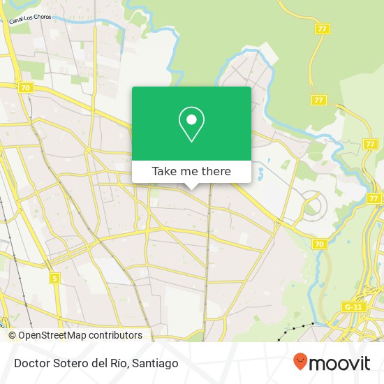 Doctor Sotero del Río map