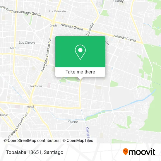 Tobalaba 13651 map
