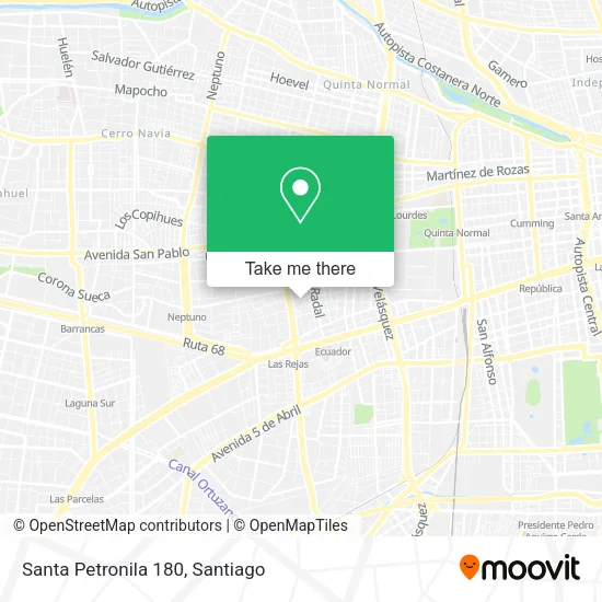 Santa Petronila 180 map