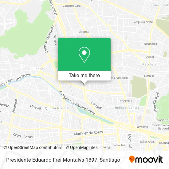 Mapa de Presidente Eduardo Frei Montalva 1397