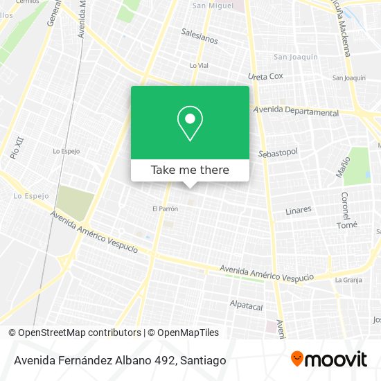 Avenida Fernández Albano 492 map