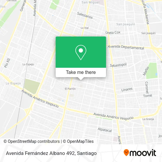 Avenida Fernández Albano 492 map