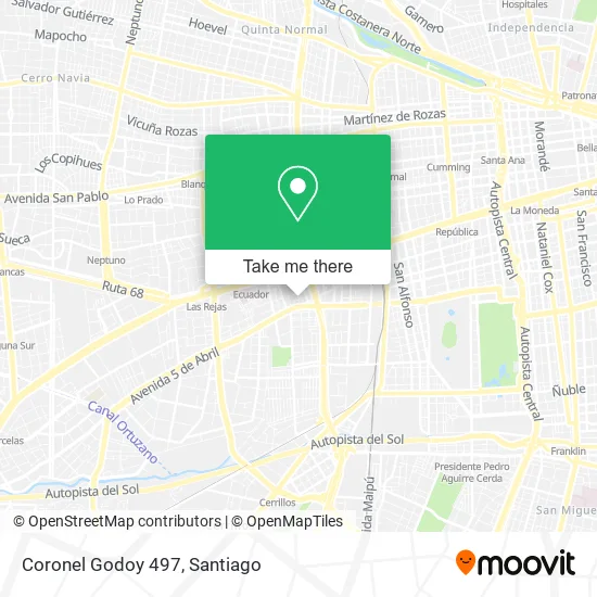 Coronel Godoy 497 map