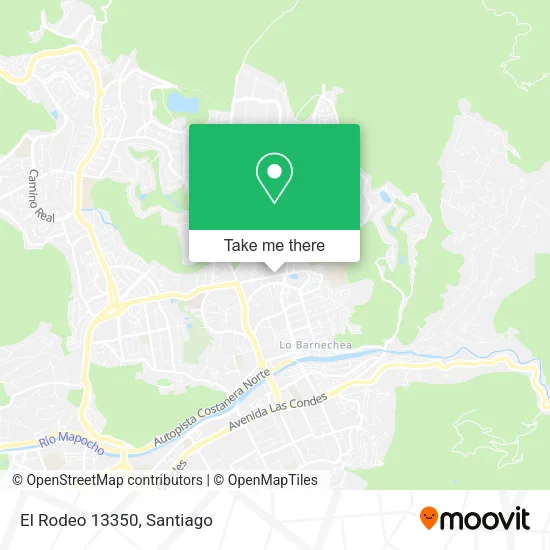 El Rodeo 13350 map