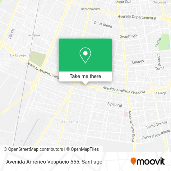 Mapa de Avenida Americo Vespucio 555