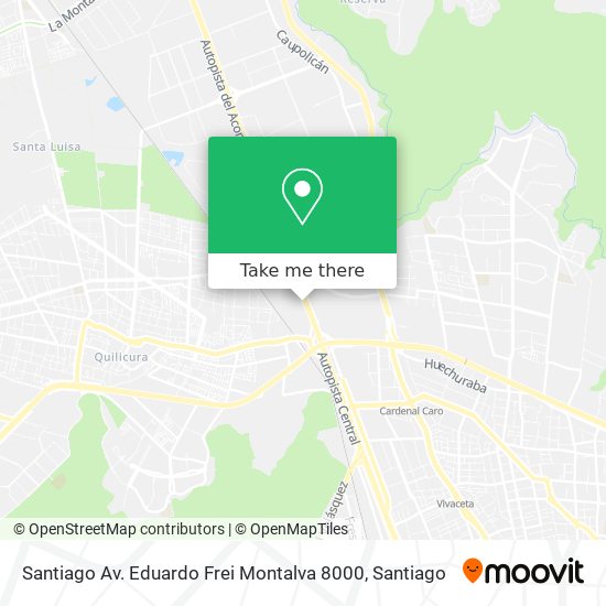 Mapa de Santiago Av. Eduardo Frei Montalva 8000