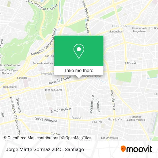 Jorge Matte Gormaz 2045 map