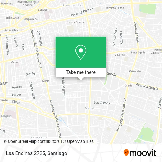 Las Encinas 2725 map