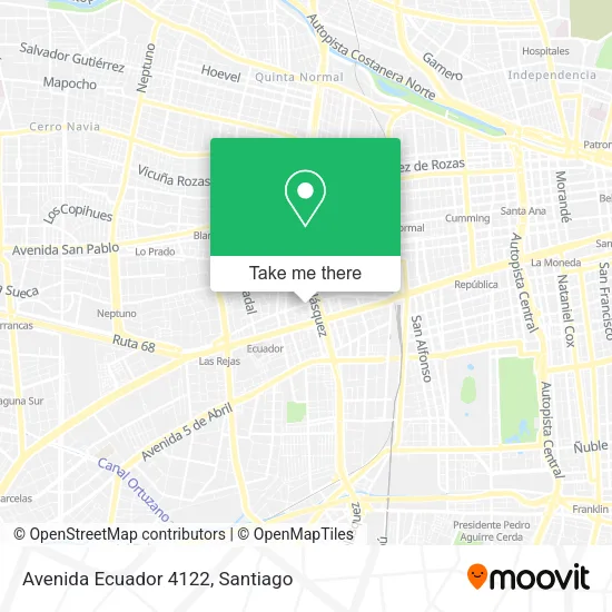 Avenida Ecuador 4122 map