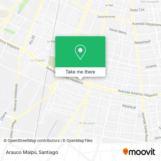 Arauco Maipú map