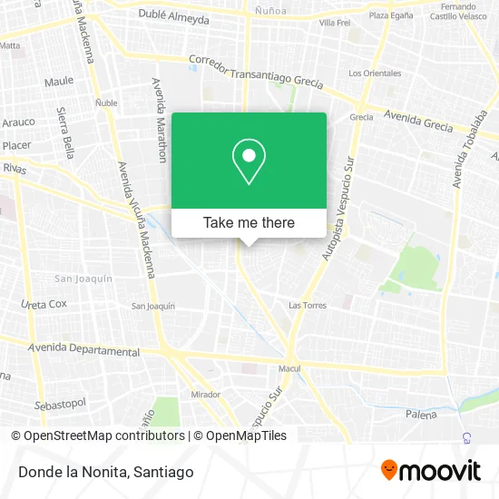 Donde la Nonita map