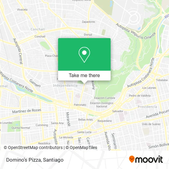 Domino's Pizza map