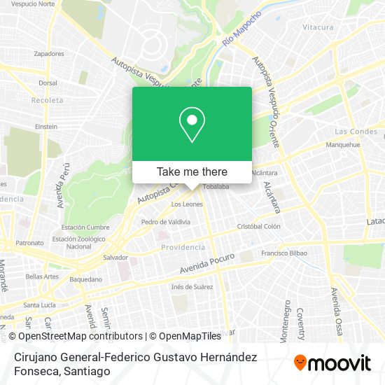 Cirujano General-Federico Gustavo Hernández Fonseca map