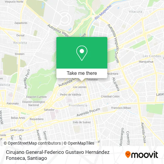 Cirujano General-Federico Gustavo Hernández Fonseca map