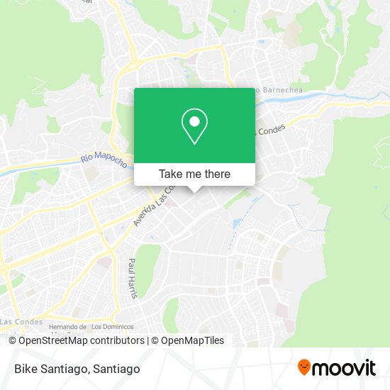 Bike Santiago map