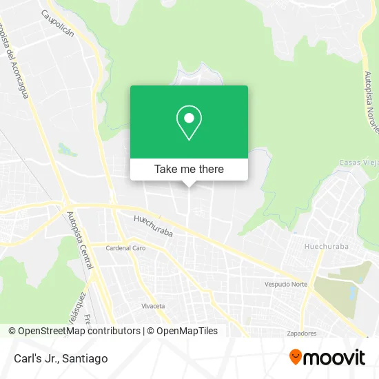 Carl's Jr. map