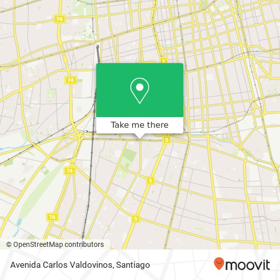Avenida Carlos Valdovinos map