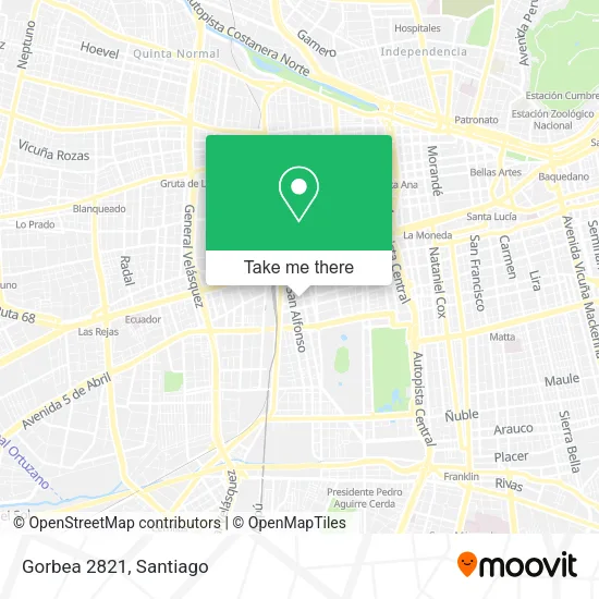 Gorbea 2821 map