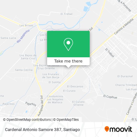Cardenal Antonio Samore 387 map