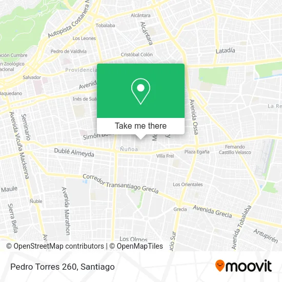 Pedro Torres 260 map