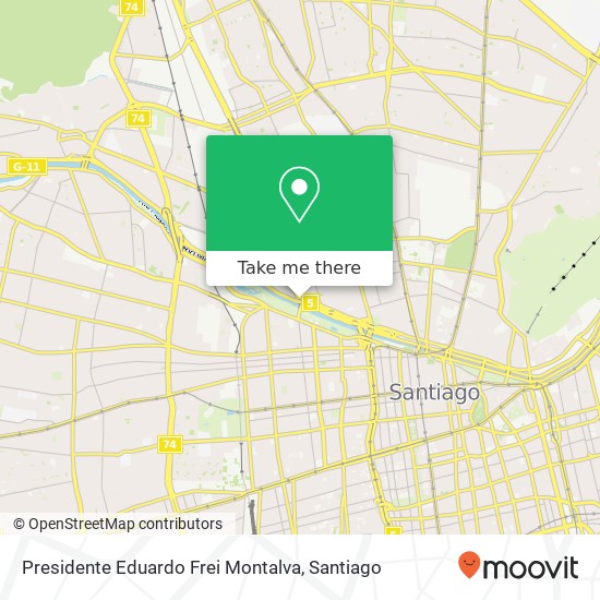 Presidente Eduardo Frei Montalva map