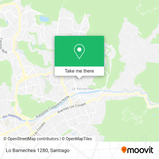 Lo Barnechea 1280 map