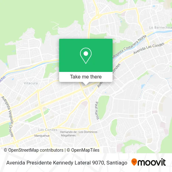 Avenida Presidente Kennedy Lateral 9070 map