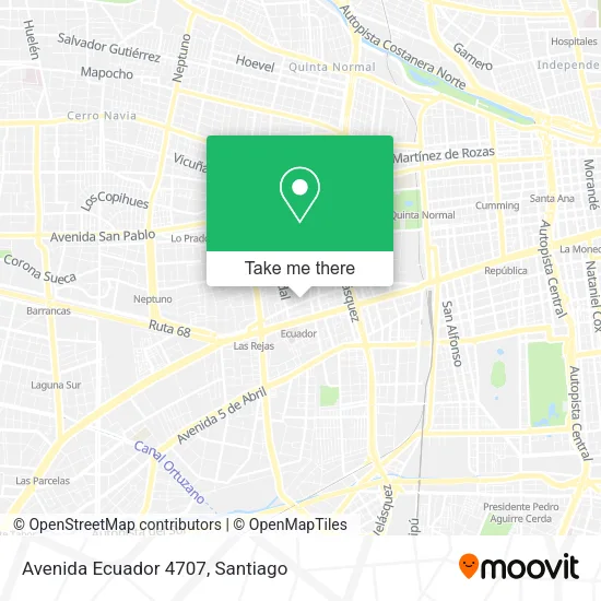 Avenida Ecuador 4707 map