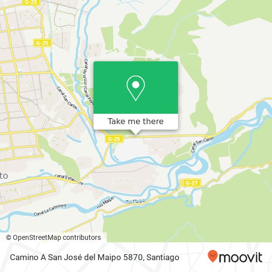 Camino A San José del Maipo 5870 map