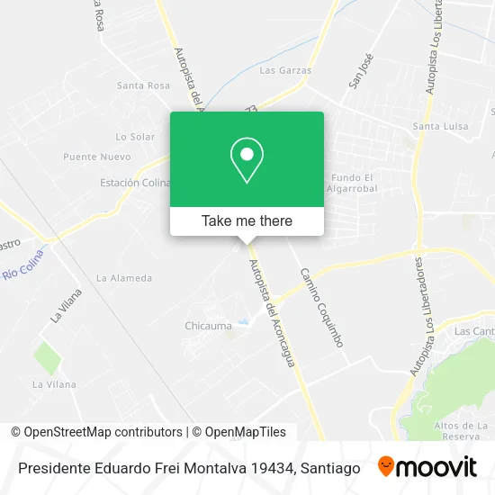 Presidente Eduardo Frei Montalva 19434 map