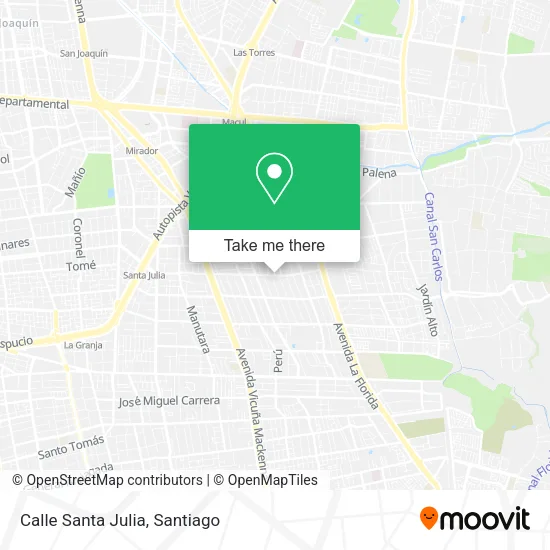 Mapa de Calle Santa Julia
