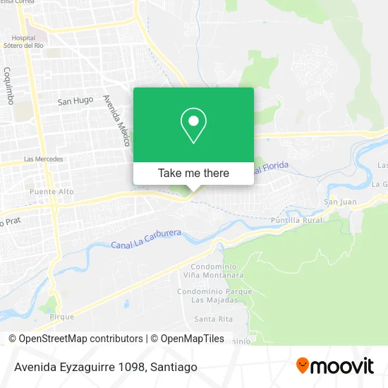Avenida Eyzaguirre 1098 map