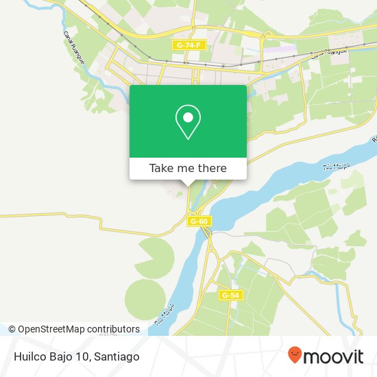 Huilco Bajo 10 map