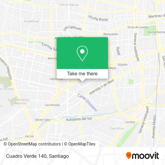 Cuadro Verde 140 map
