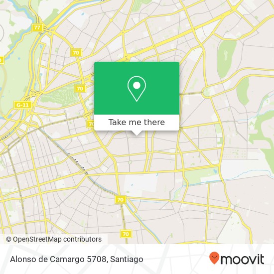 Alonso de Camargo 5708 map