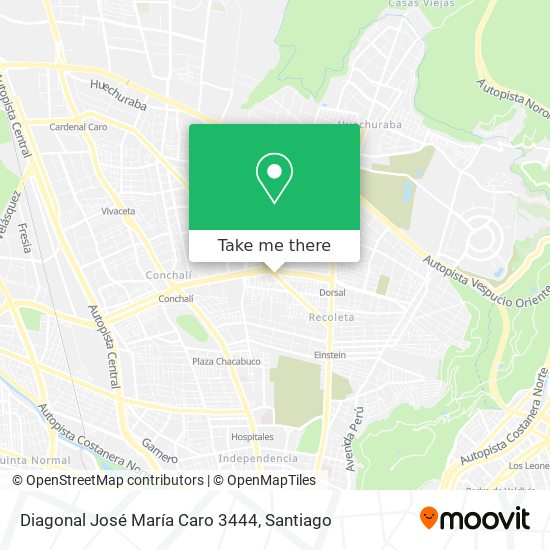 Diagonal José María Caro 3444 map