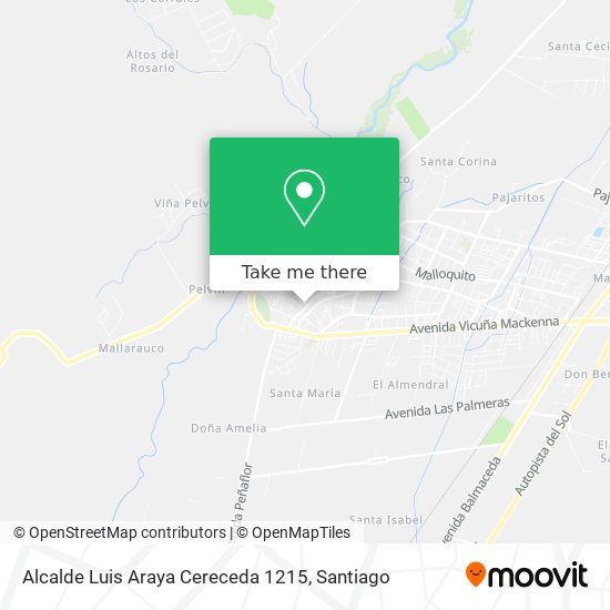 Alcalde Luis Araya Cereceda 1215 map