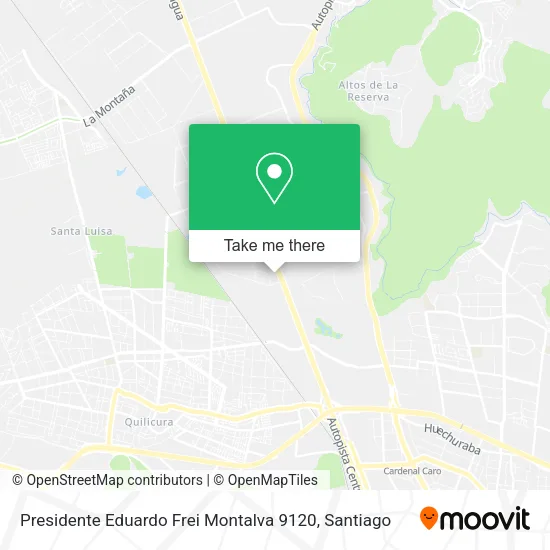 Presidente Eduardo Frei Montalva 9120 map