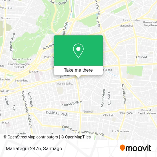 Mariátegui 2476 map