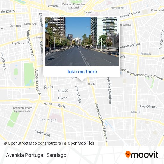 Avenida Portugal map