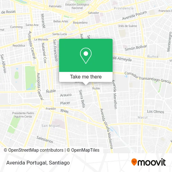 Avenida Portugal map