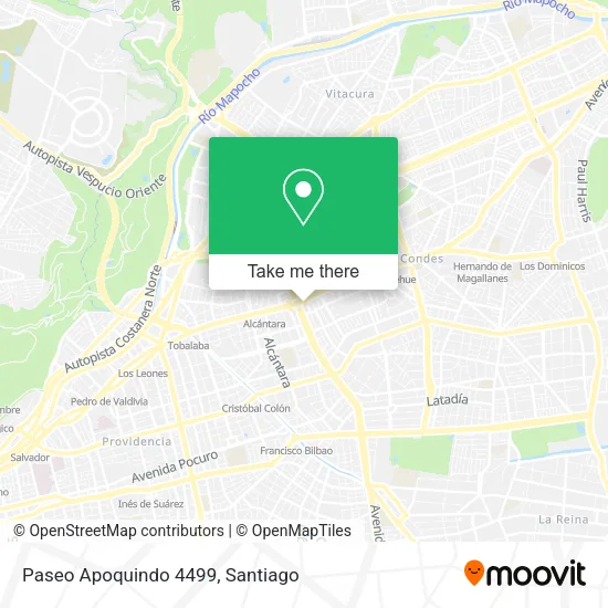 Paseo Apoquindo 4499 map