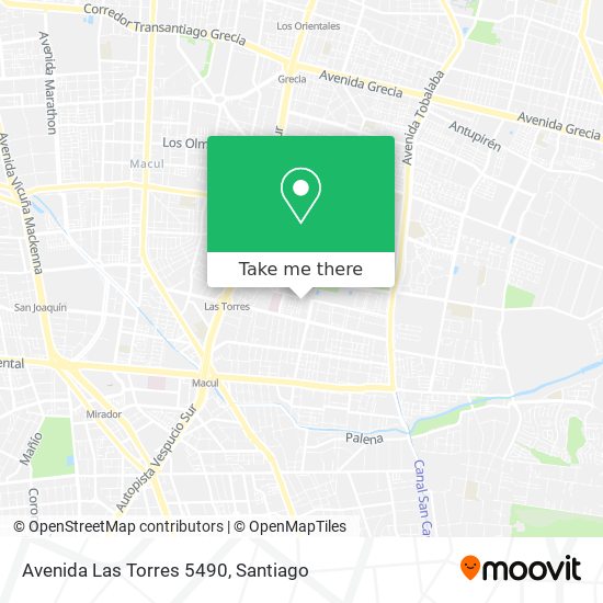 Avenida Las Torres 5490 map