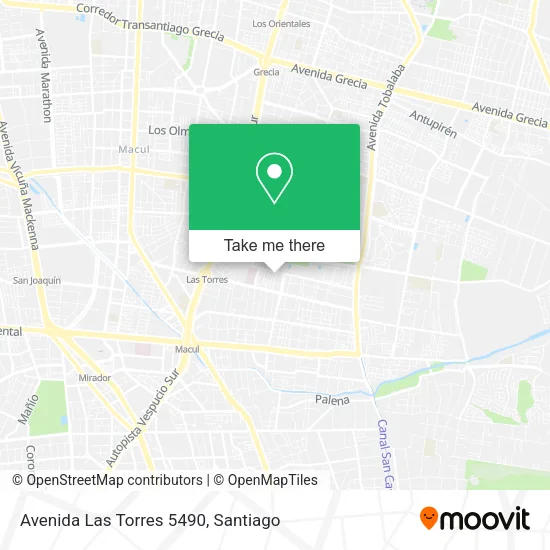 Avenida Las Torres 5490 map
