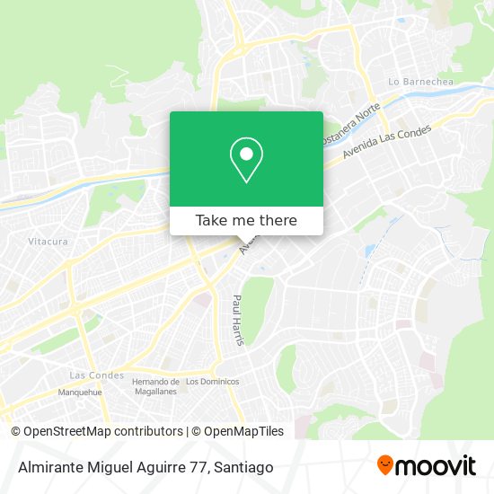 Almirante Miguel Aguirre 77 map