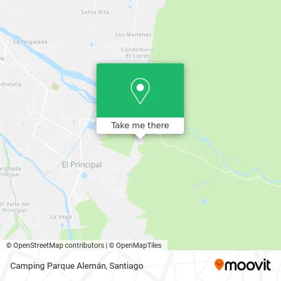 Mapa de Camping Parque Alemán