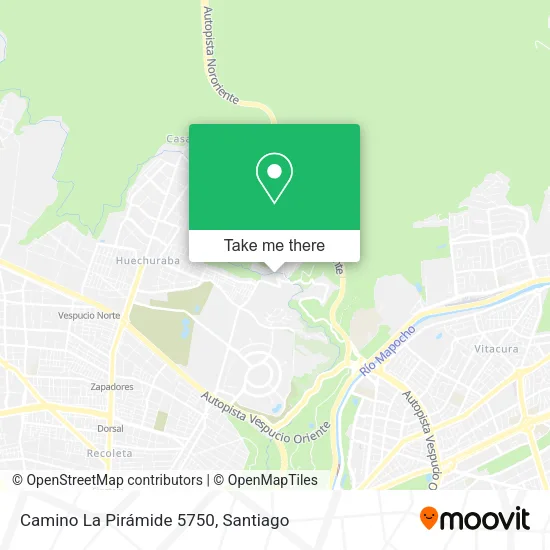 Camino La Pirámide 5750 map