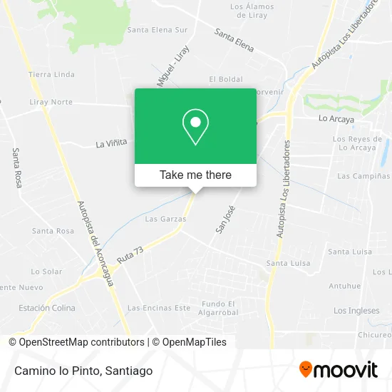 Mapa de Camino lo Pinto
