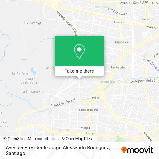 Avenida Presidente Jorge Alessandri Rodríguez map
