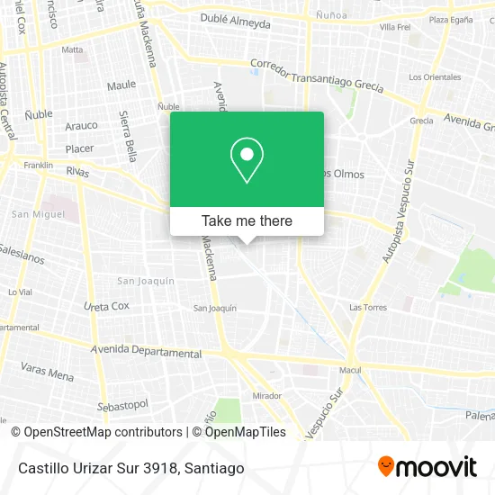 Castillo Urizar Sur 3918 map
